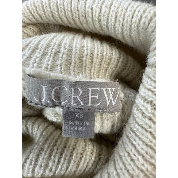 J. Crew Popcorn cable-knit sweater Ivory sz XS - Picture 8 of 10